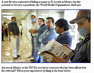Schweinegrippe in Mexiko E-Mail Spam